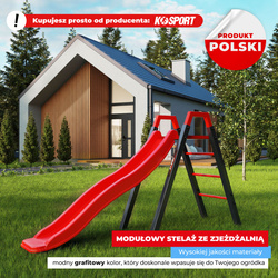 Zjeżdżalnia ogrodowa modułowy metalowy plac zabaw dla dzieci KSOZ013S