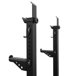  Wzmocnione regulowane stojaki treningowe KSG017 do ćwiczeń z ławką, sztangą i gryfem