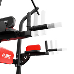 DRĄŻEK+PORĘCZE TRENINGOWE STACJONARNE DO ĆWICZEŃ PODCIĄGANIA MFX005