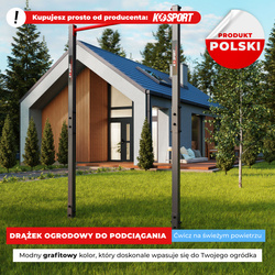 Drążek do ćwiczeń podciągania zewnętrzny OGRODOWY street workout KSOZ001 