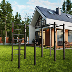 Drążek stacjonarny Ogrodowy zewnętrzny z poręczami, drabinką pionową i poziomą KSOZ006