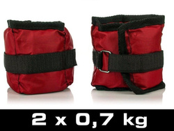 OBCIĄŻNIKI NA RĘCE I NOGI - 2 x 0,7 kg - HMS OB02